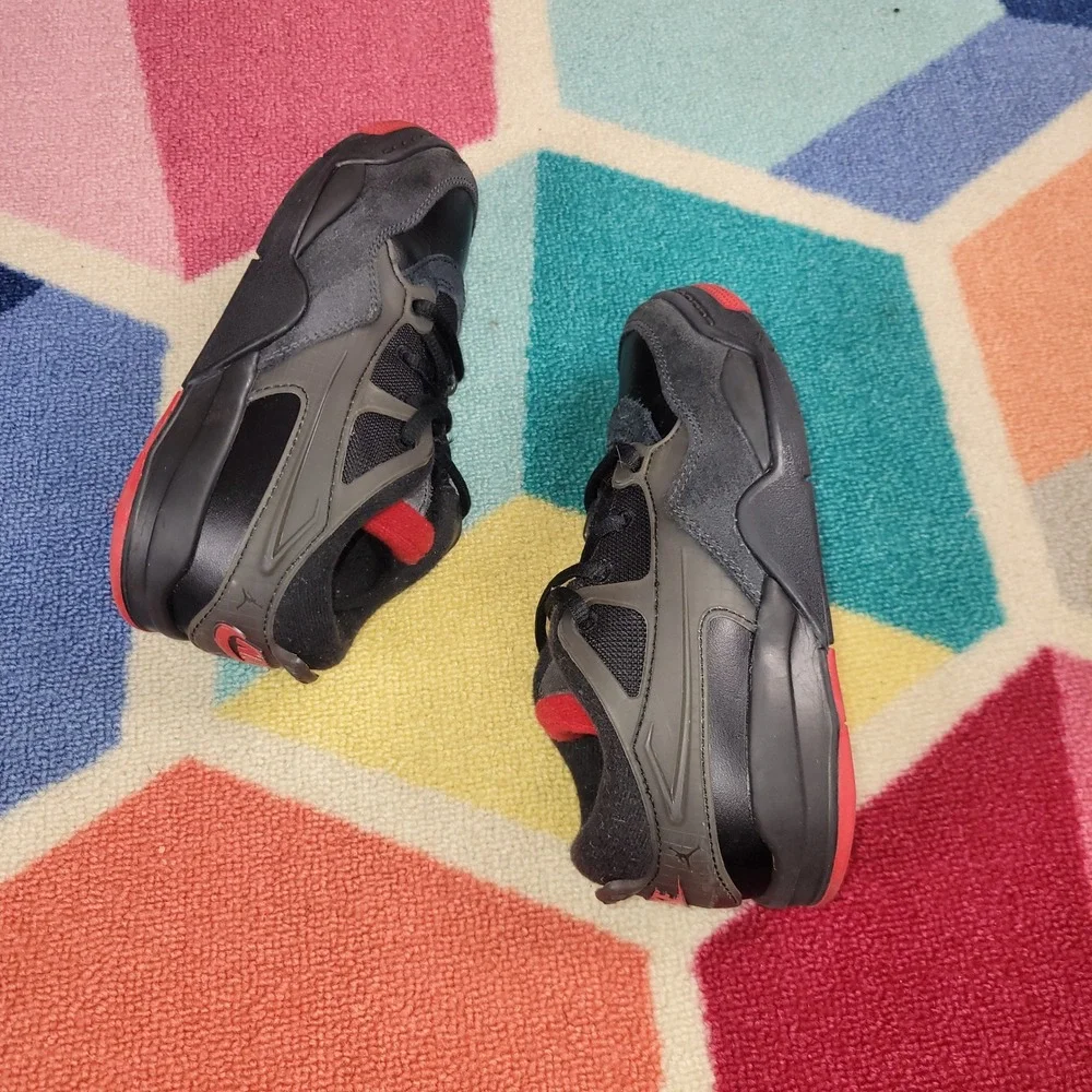 Jordan Stadium‎ 90 Kids Shoes Black Anthracite Red FQ7936-060 Size 12C